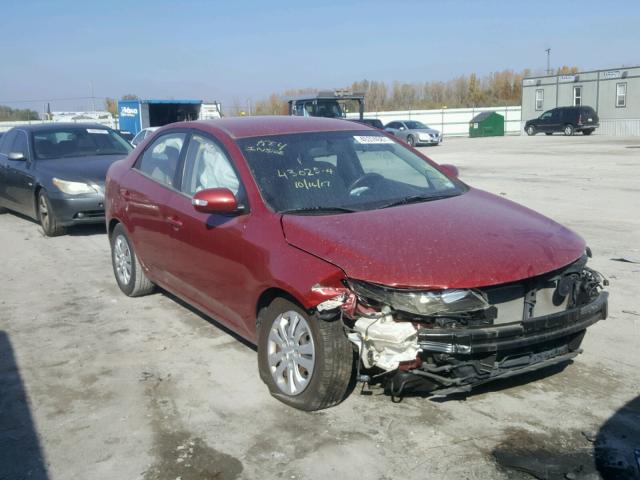 KNAFU4A26A5059349 - 2010 KIA FORTE EX MAROON photo 1