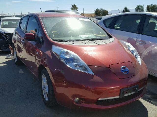 JN1AZ0CPXCT021303 - 2012 NISSAN LEAF SV RED photo 1