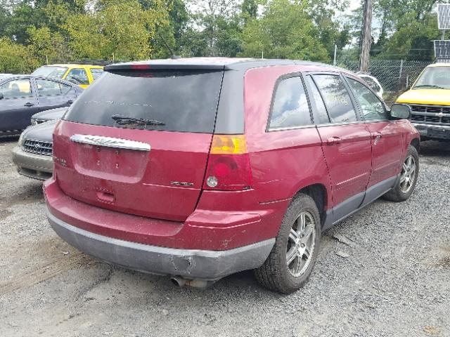 2A8GF68X18R608251 - 2008 CHRYSLER PACIFICA T RED photo 4