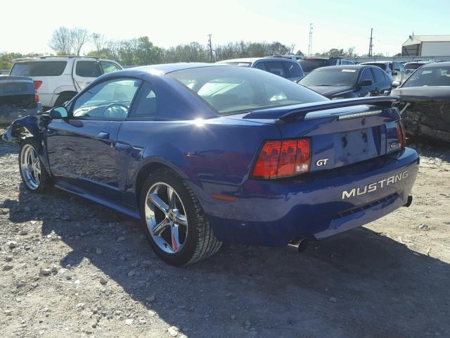 1FAFP42X54F220640 - 2004 FORD MUSTANG GT BLUE photo 3