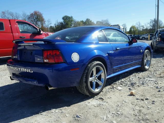 1FAFP42X54F220640 - 2004 FORD MUSTANG GT BLUE photo 4