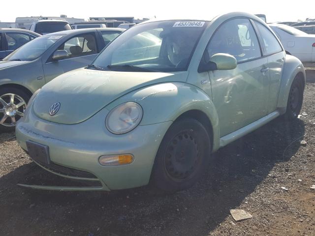 3VWBK21C52M420731 - 2002 VOLKSWAGEN NEW BEETLE 绿色 照片 2