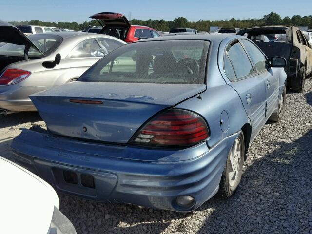 1G2NE52T7XC551888 - 1999 PONTIAC GRAND AM S BLUE photo 4