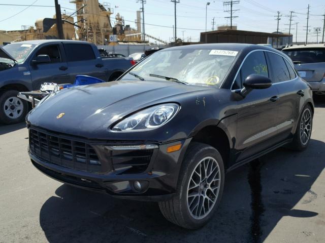 WP1AB2A58FLB67961 - 2015 PORSCHE MACAN S BLACK photo 2