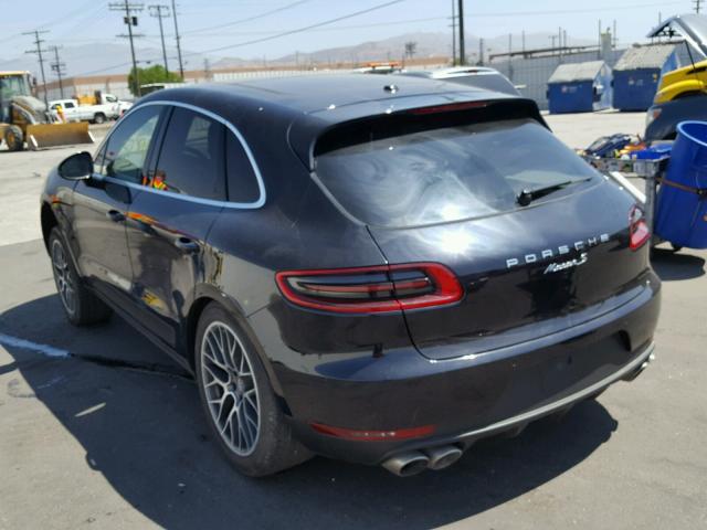 WP1AB2A58FLB67961 - 2015 PORSCHE MACAN S BLACK photo 3