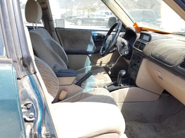 JF1SF6554WH712185 - 1998 SUBARU FORESTER S GREEN photo 5