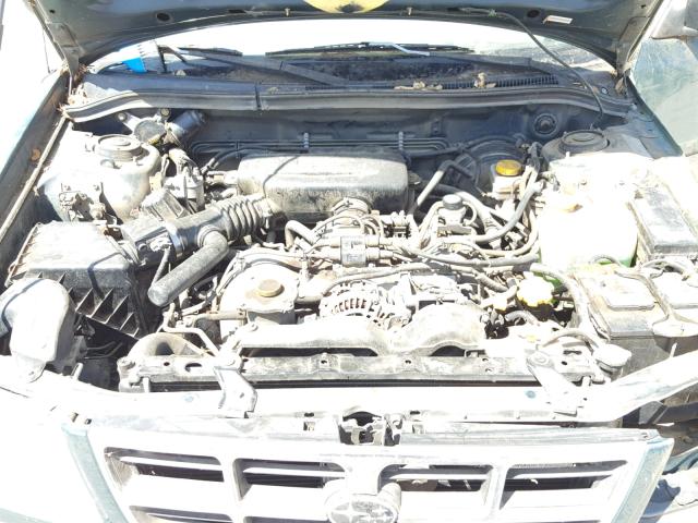JF1SF6554WH712185 - 1998 SUBARU FORESTER S GREEN photo 7