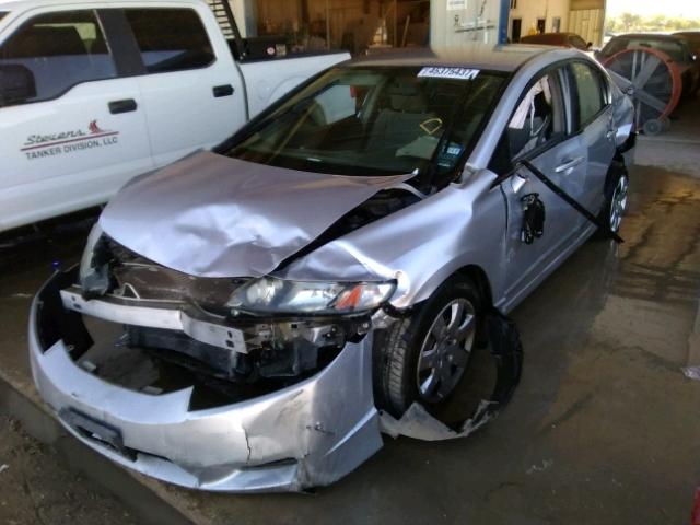 2HGFA1F59AH557293 - 2010 HONDA CIVIC SILVER photo 2