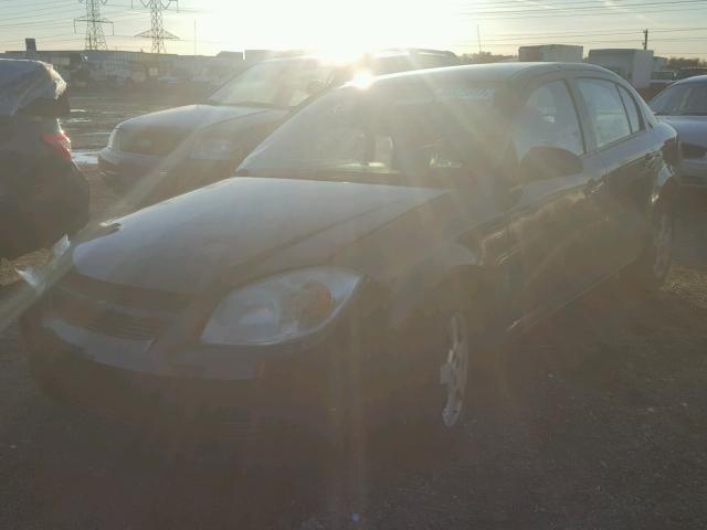 1G1AK55F277348773 - 2007 CHEVROLET COBALT LS BLACK photo 2