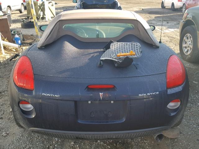 1G2MB35B57Y133196 - 2007 PONTIAC SOLSTICE BLUE photo 6