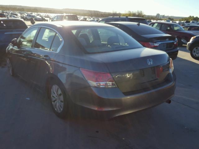 1HGCP2F32AA045671 - 2010 HONDA ACCORD LX GRAY photo 3