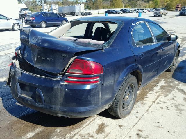 1B3EL46X55N654061 - 2005 DODGE STRATUS SX BLUE photo 4