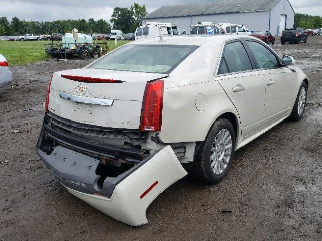 1G6DH5EY7B0111107 - 2011 CADILLAC CTS LUXURY WHITE photo 4