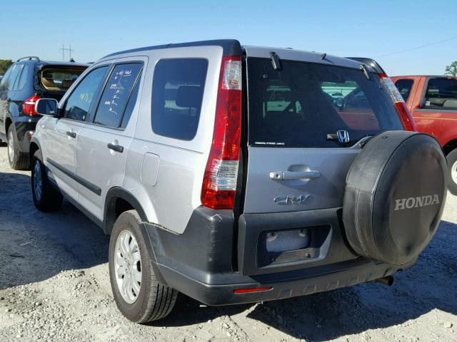 SHSRD78846U427571 - 2006 HONDA CR-V EX SILVER photo 3