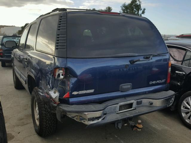 1GNEK13T73J157543 - 2003 CHEVROLET TAHOE K150 BLUE photo 3