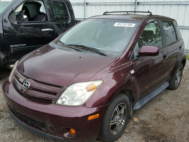 JTKKT624750082313 - 2005 TOYOTA SCION XA ბურგუნდია ფოტო 2