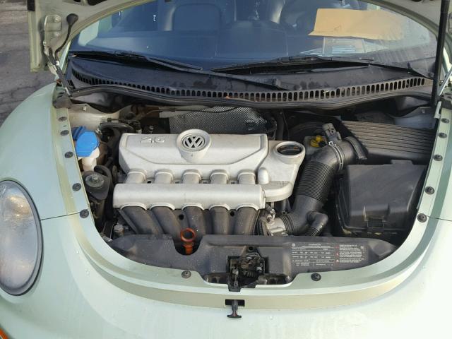 3VWPG3AG5AM010817 - 2010 VOLKSWAGEN NEW BEETLE GREEN photo 7