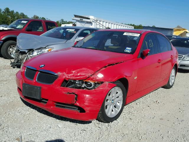 WBAVB13586K001162 - 2006 BMW 325 I RED photo 2