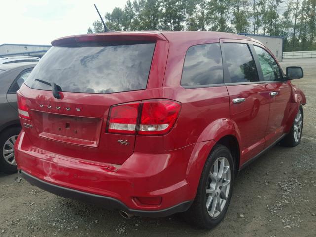 3C4PDDEG7DT568769 - 2013 DODGE JOURNEY R/ RED photo 4