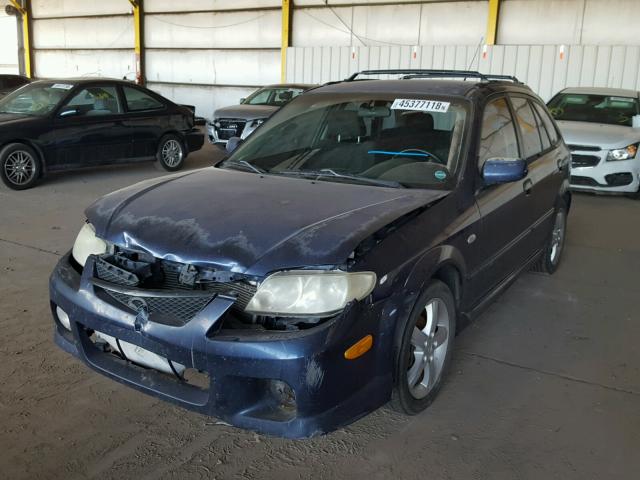 JM1BJ245831114348 - 2003 MAZDA PROTEGE PR BLUE photo 2