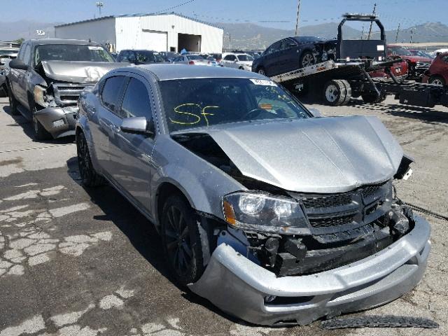 1C3CDZCB1DN626981 - 2013 DODGE AVENGER SX SILVER photo 1