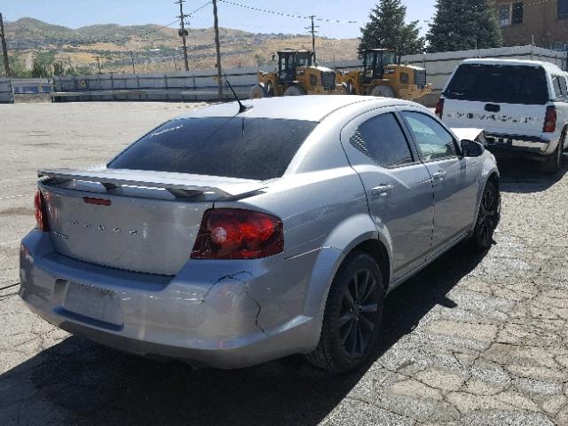 1C3CDZCB1DN626981 - 2013 DODGE AVENGER SX SILVER photo 4