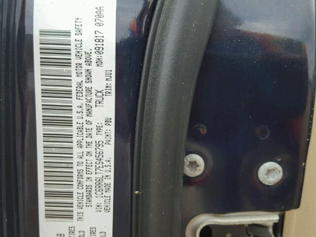 1C6RR6LT7ES456795 - 2014 RAM 1500 SLT BLUE photo 10