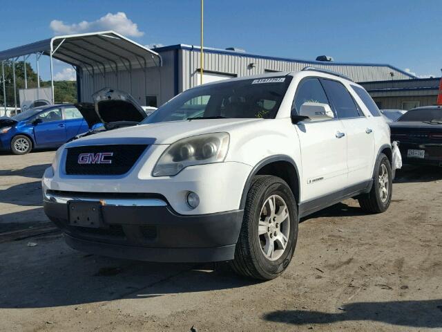 1GKEV33728J284033 - 2008 GMC ACADIA SLT WHITE photo 2