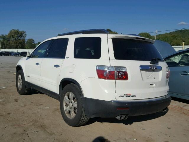 1GKEV33728J284033 - 2008 GMC ACADIA SLT თეთრი ფოტო 3