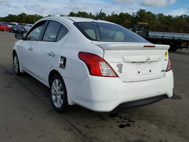 3N1CN7AP2FL939961 - 2015 NISSAN VERSA S WHITE photo 3