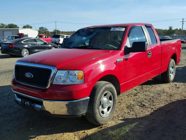 1FTPX12V77NA54479 - 2007 FORD F150 RED photo 2