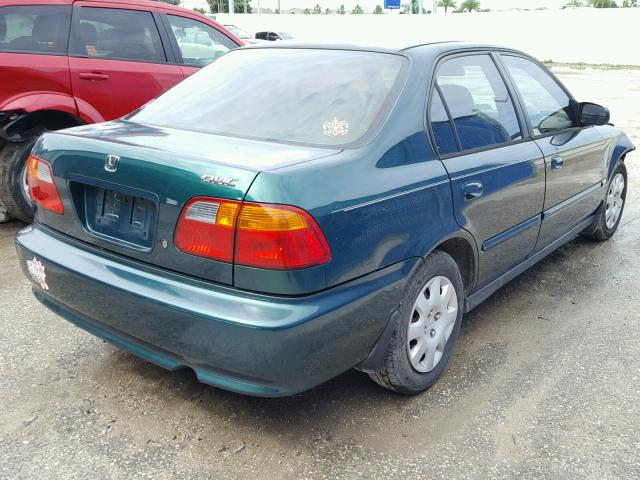2HGEJ6618XH576576 - 1999 HONDA CIVIC BASE GREEN photo 4