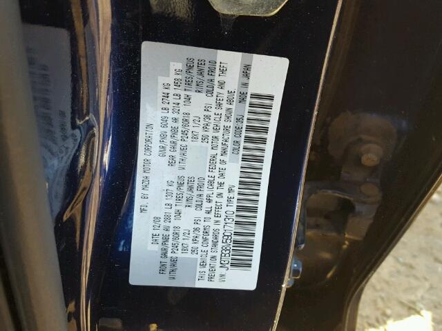 JM3TB38V590171310 - 2009 MAZDA CX-9 BLUE photo 10