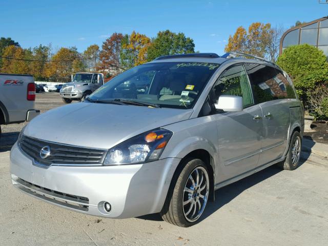 5N1BV28U17N136630 - 2007 NISSAN QUEST S SILVER photo 2