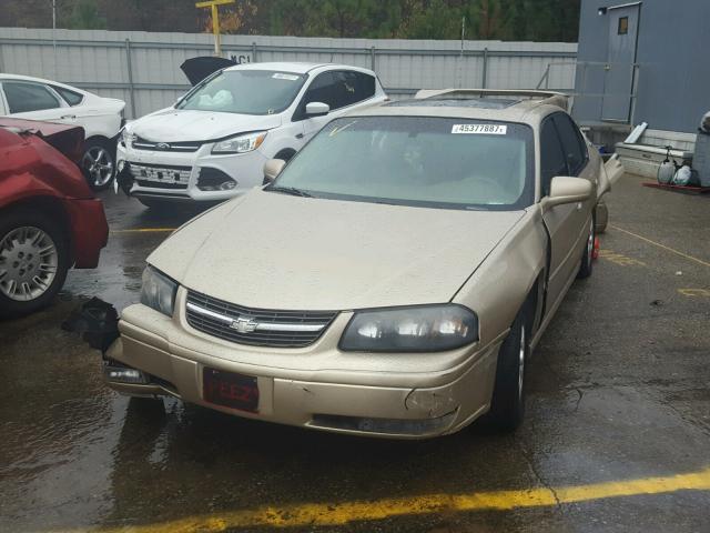 2G1WH52K459106052 - 2005 CHEVROLET IMPALA LS GOLD photo 2