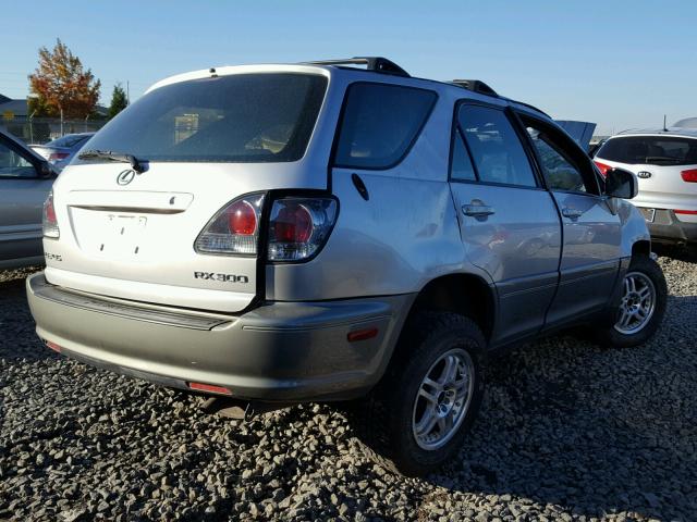 JTJHF10U720290683 - 2002 LEXUS RX 300 SILVER photo 4