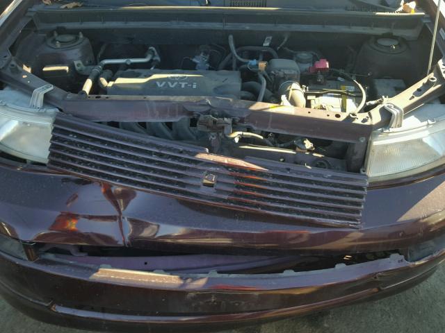 JTLKT324X40152234 - 2004 TOYOTA SCION XB MAROON photo 7