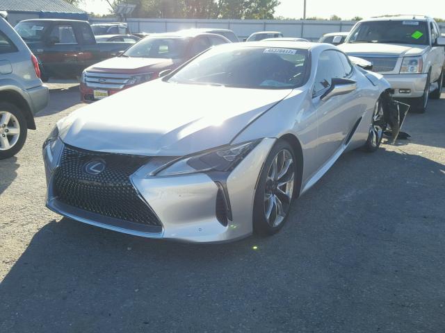 JTHHP5AY1JA001099 - 2018 LEXUS LC 500 SILVER photo 2