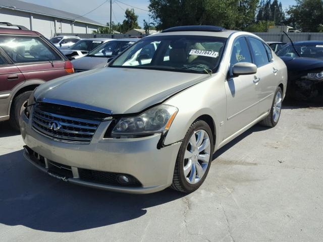 JNKBY01E06M204292 - 2006 INFINITI M45 BEIGE photo 2