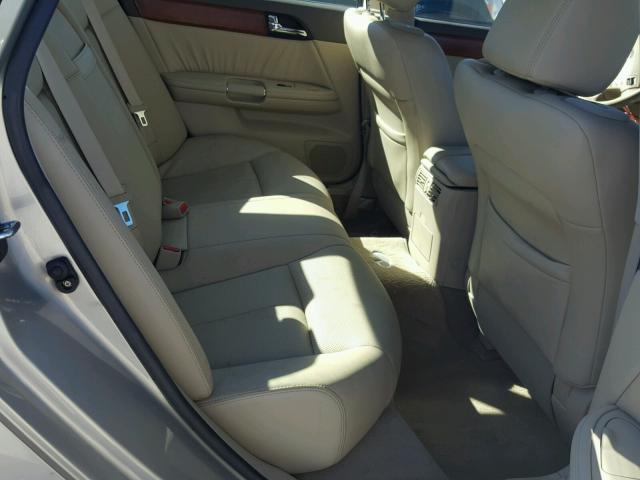 JNKBY01E06M204292 - 2006 INFINITI M45 BEIGE photo 6