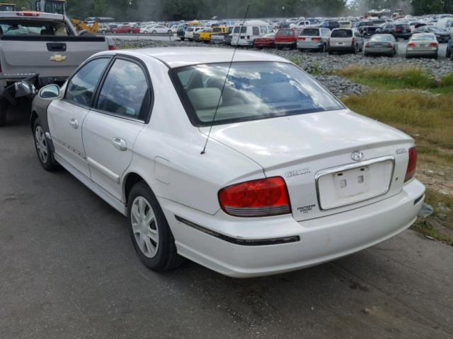 KMHWF25S93A801048 - 2003 HYUNDAI SONATA GL WHITE photo 3