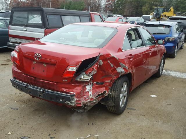 4T4BE46K88R017239 - 2008 TOYOTA CAMRY RED photo 3