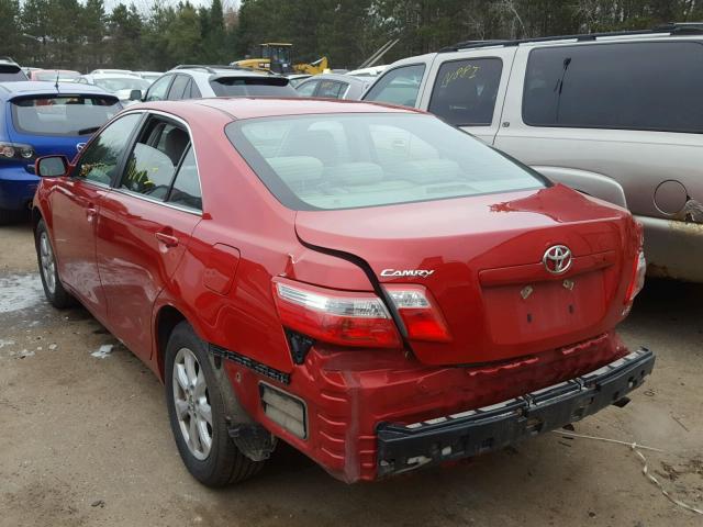 4T4BE46K88R017239 - 2008 TOYOTA CAMRY RED photo 4