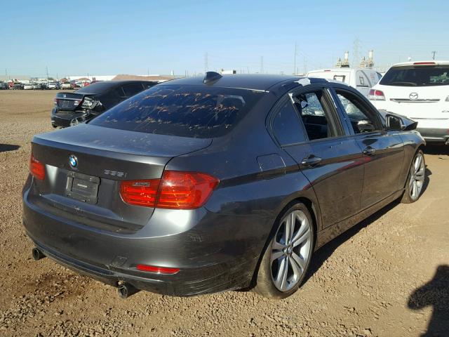 WBA3A9G50DNP37656 - 2013 BMW 335 I GRAY photo 4