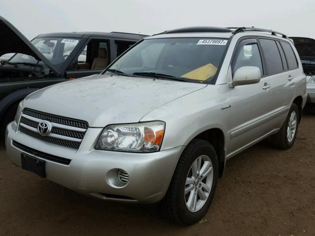 JTEEW21A670042766 - 2007 TOYOTA HIGHLANDER SILVER photo 2