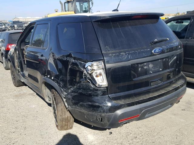 1FM5K8ARXDGC31461 - 2013 FORD EXPLORER P BLACK photo 3