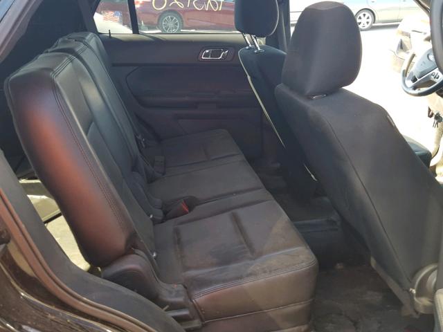 1FM5K8ARXDGC31461 - 2013 FORD EXPLORER P BLACK photo 6