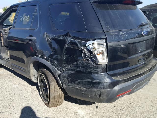 1FM5K8ARXDGC31461 - 2013 FORD EXPLORER P BLACK photo 9