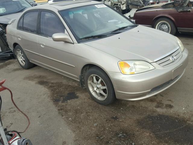 1HGES26732L036848 - 2002 HONDA CIVIC EX თაფლისფერი ფოტო 1