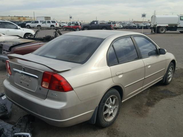 1HGES26732L036848 - 2002 HONDA CIVIC EX თაფლისფერი ფოტო 4